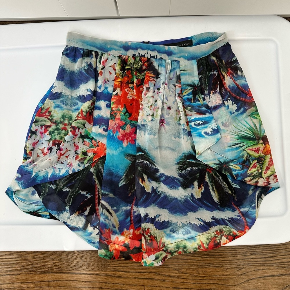 Zara tropical print skirt XS